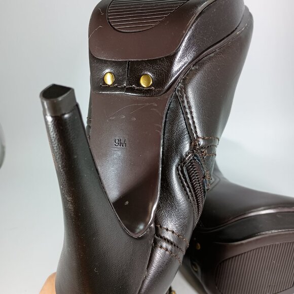 GUESS Stiletto Ankle Boots-Booties Brown Size: 9M w/Box - Picture 8 of 16